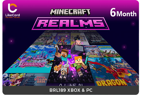 Minecraft Realms BedRock XBOX & PC Subscription