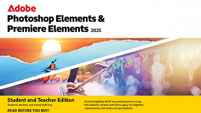 Adobe Photoshop & Premiere Elements Student Teacher Edition  2025